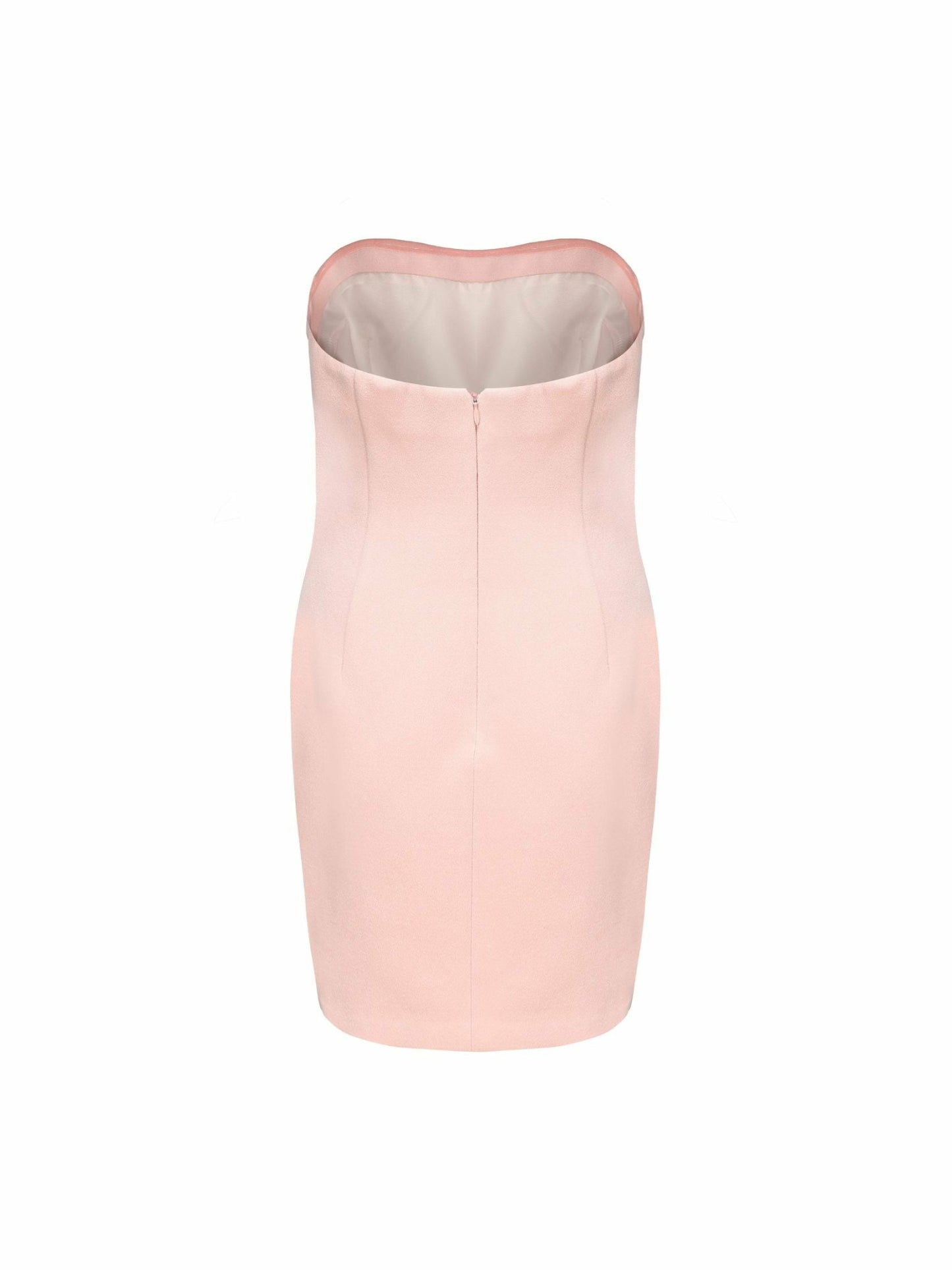 Nana Jacqueline Annie Tube Top Dress: Pink Midi Dress for Graduation Pink