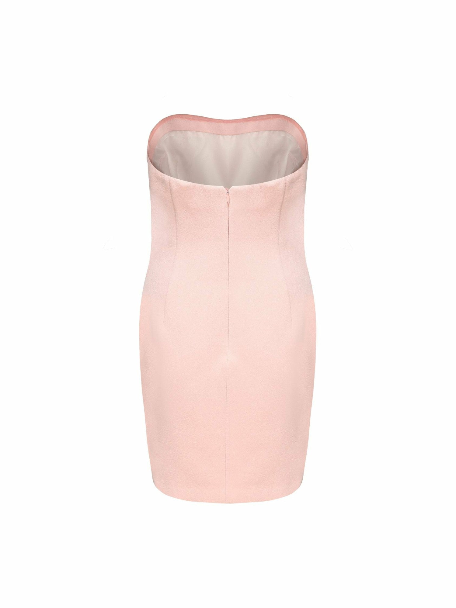 Nana Jacqueline Annie Tube Top Dress: Pink Midi Dress for Graduation Pink