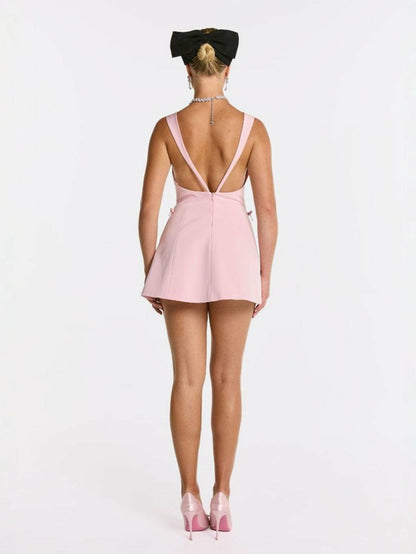 Nana Jacqueline Piper Dress: Pink Mini Dress for Birthday Celebration Pink