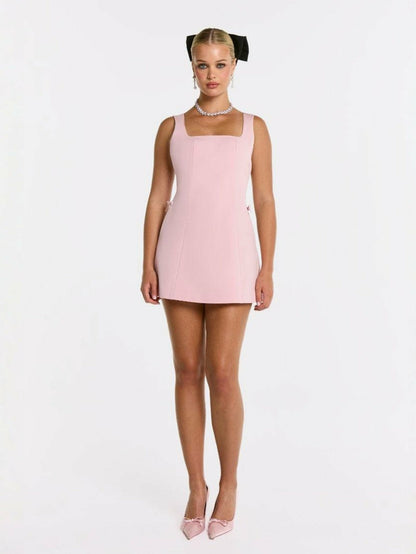 Nana Jacqueline Piper Dress: Pink Mini Dress for Birthday Celebration Pink