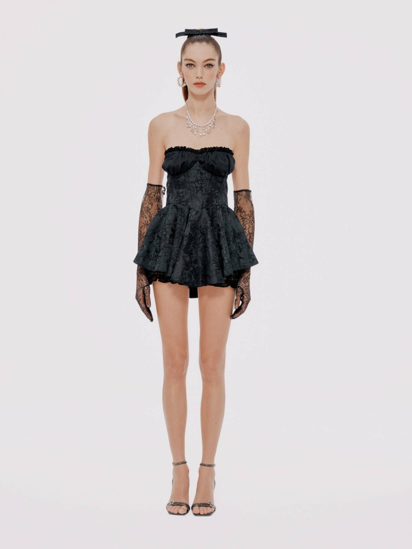 Nana Jacqueline Airina Dress: Black Mini Dress for Cocktail Party Black