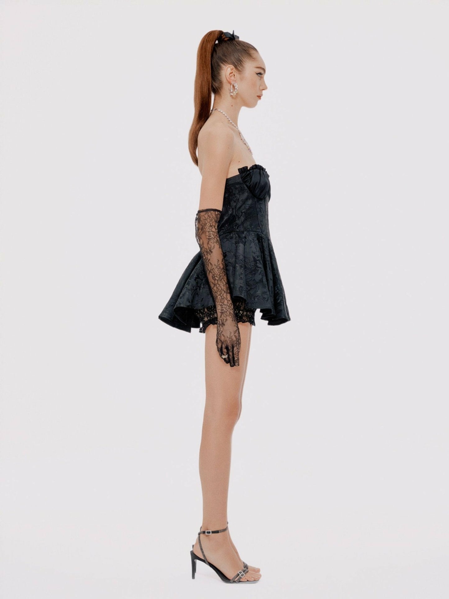 Nana Jacqueline Airina Dress: Black Mini Dress for Cocktail Party Black
