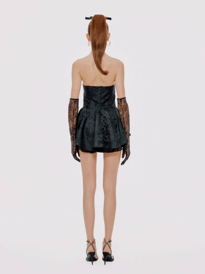 Nana Jacqueline Airina Dress: Black Mini Dress for Cocktail Party Black