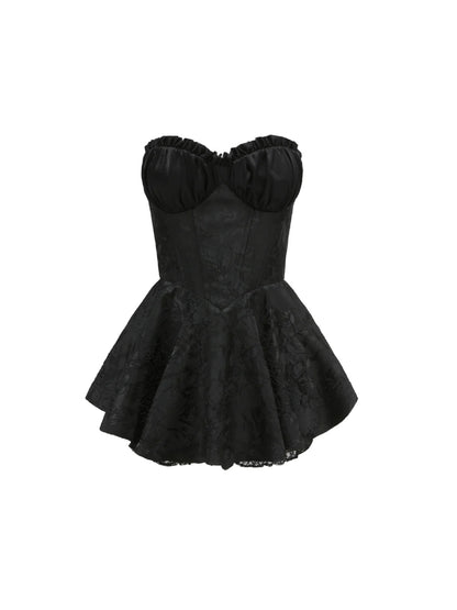Nana Jacqueline Airina Dress: Black Mini Dress for Cocktail Party Black