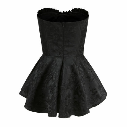 Nana Jacqueline Airina Dress: Black Mini Dress for Cocktail Party Black