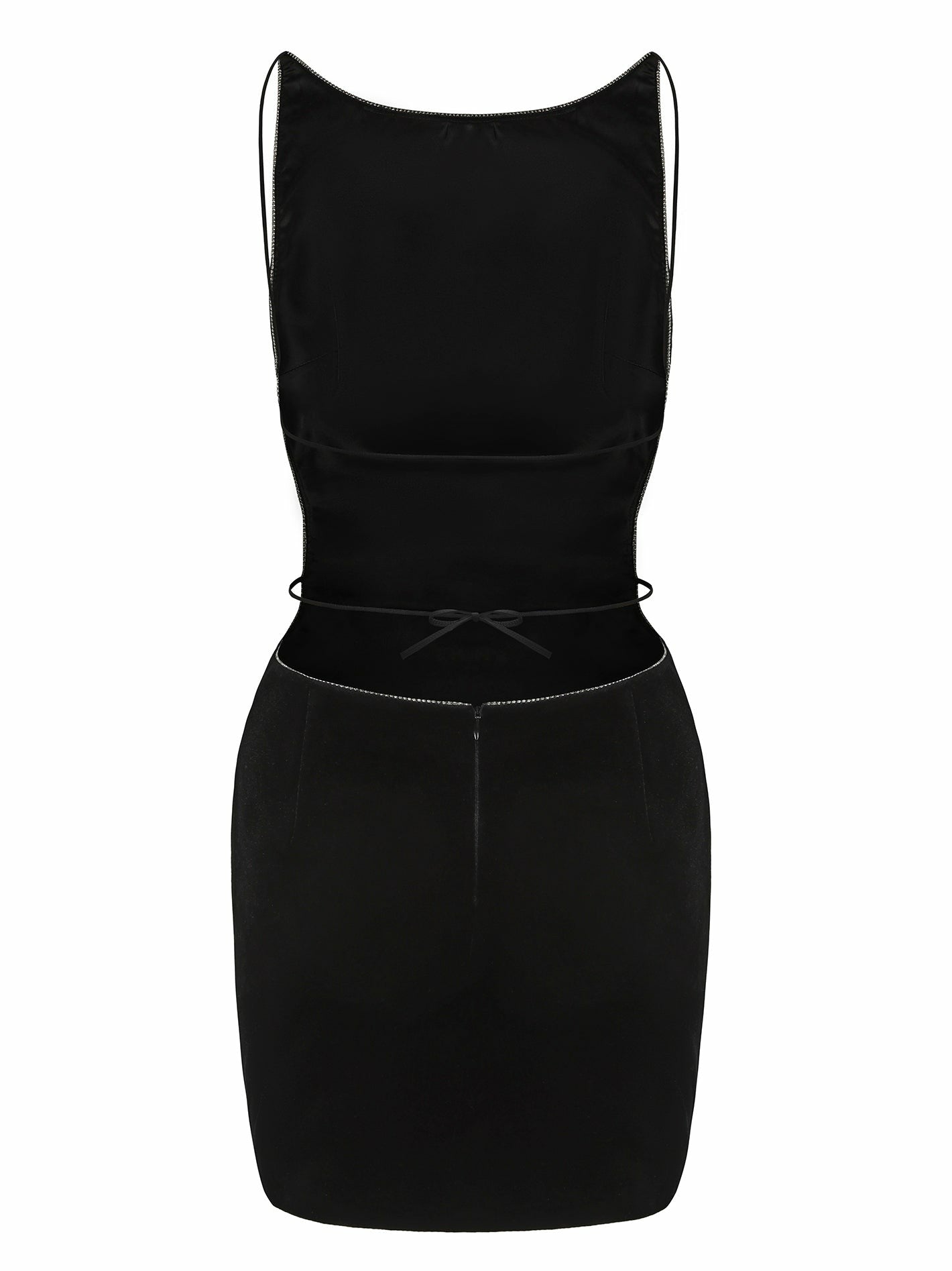 Nana Jacqueline Lucia Velvet Dress: Black Mini Dress for Cocktail Party Black