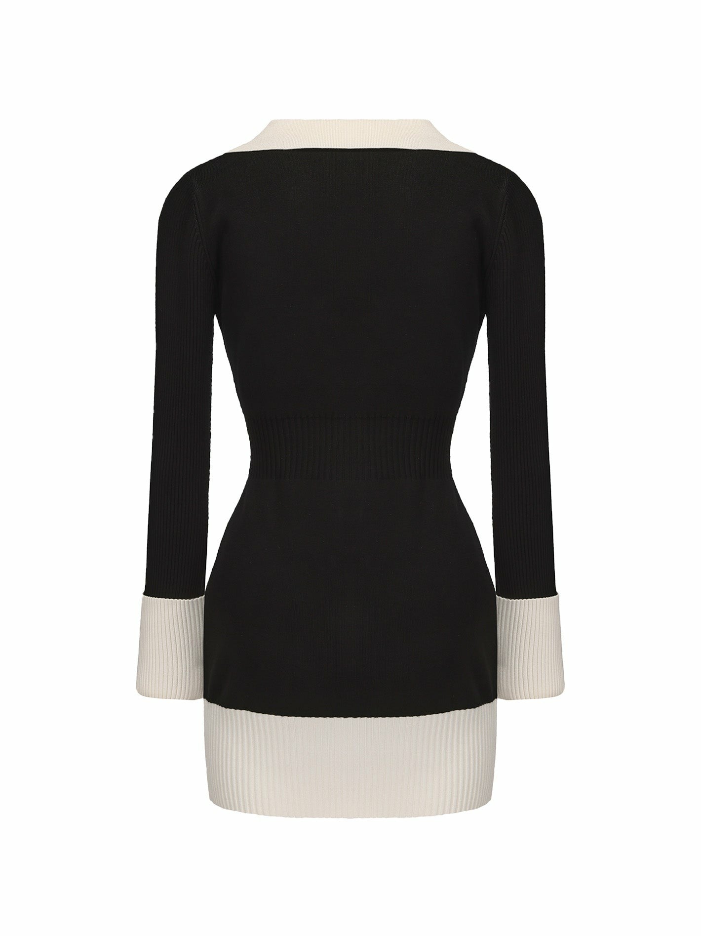 Nana Jacqueline Mia Knit Dress: Black Mini Dress for Date Night Black