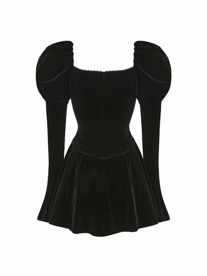 Nana Jacqueline Evelyn Dress: Black Mini Dress for Cocktail Party Black