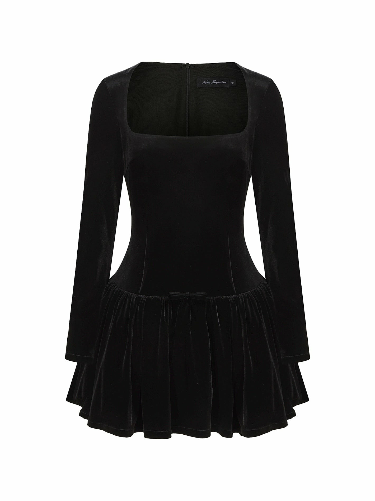 Nana Jacqueline Audrina Dress: Black Mini Dress for Cocktail Party Black