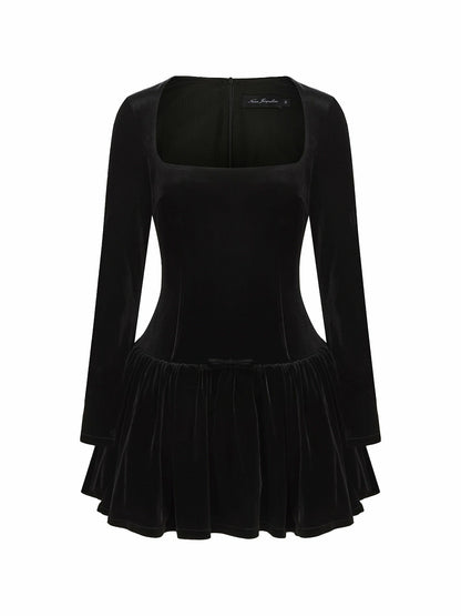 Nana Jacqueline Audrina Dress: Black Mini Dress for Cocktail Party Black