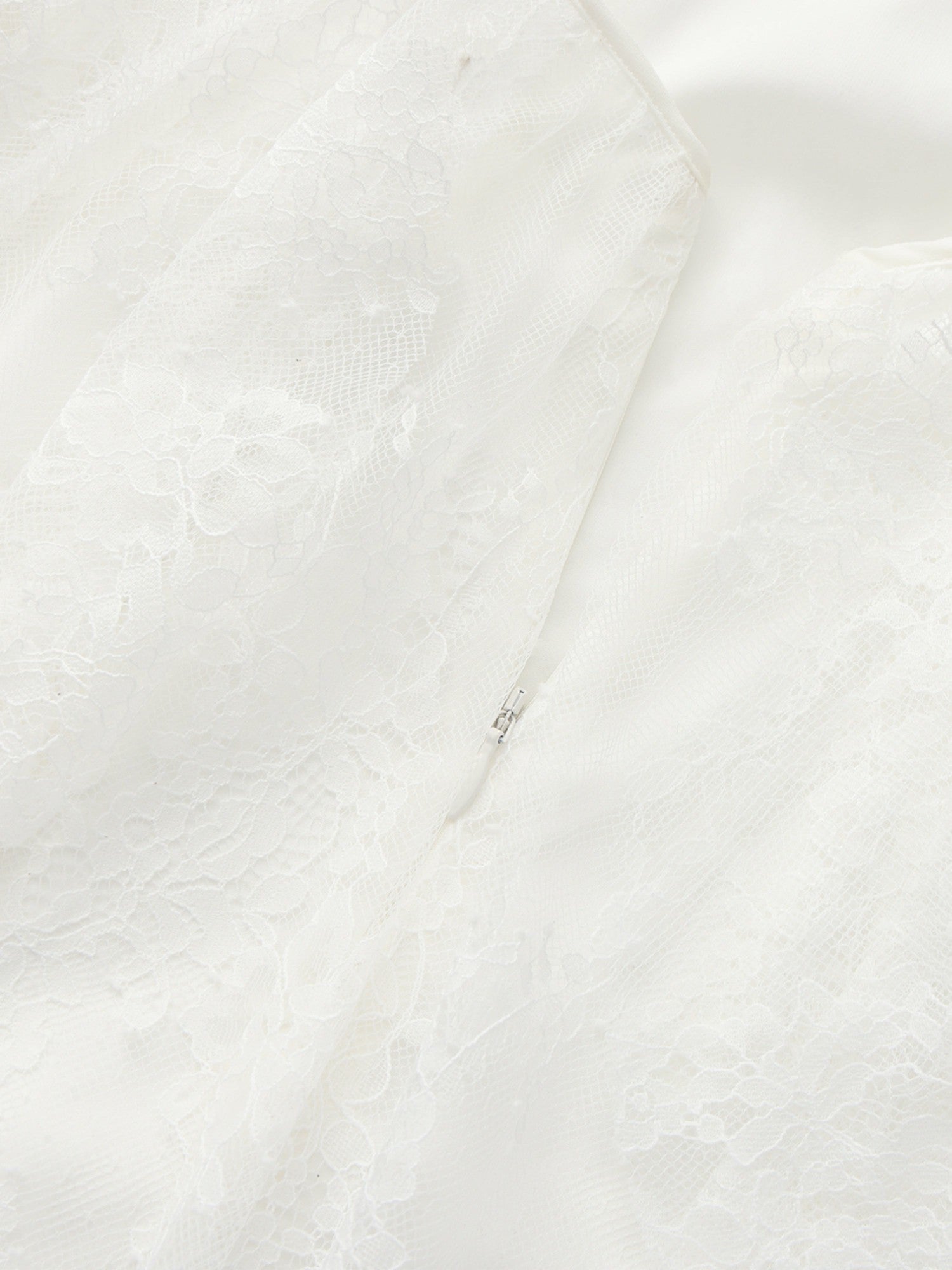 Nana Jacqueline Aurora Halter Lace White Dress White