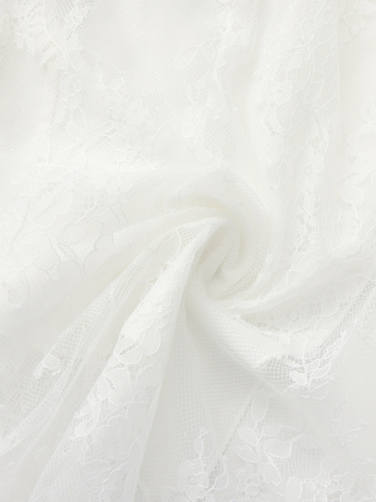 Nana Jacqueline Aurora Halter Lace White Dress White