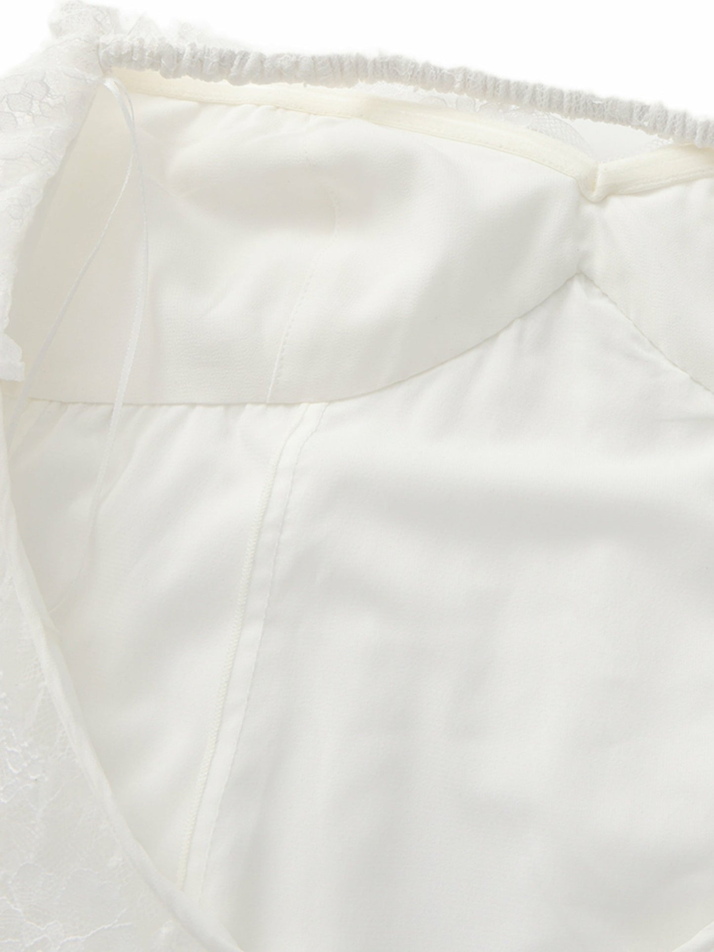 Nana Jacqueline Aurora Halter Lace White Dress White