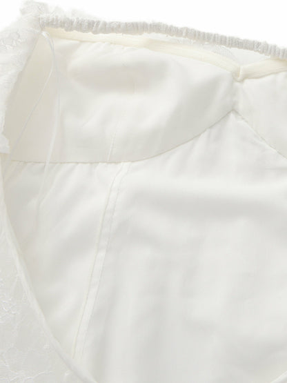 Nana Jacqueline Aurora Halter Lace White Dress White