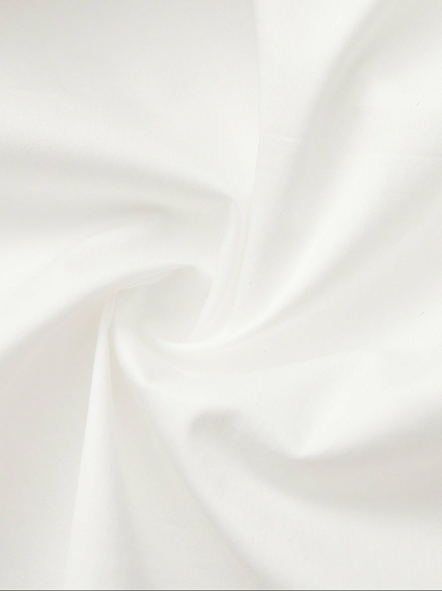 Nana Jacqueline White High-Waist A-Line Midi Skirt White