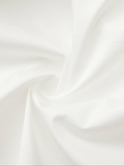 Nana Jacqueline White High-Waist A-Line Midi Skirt White