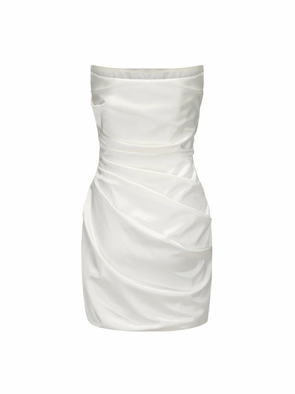 Nana Jacqueline Jolene Dress: White Mini Dress for Bridal Shower White