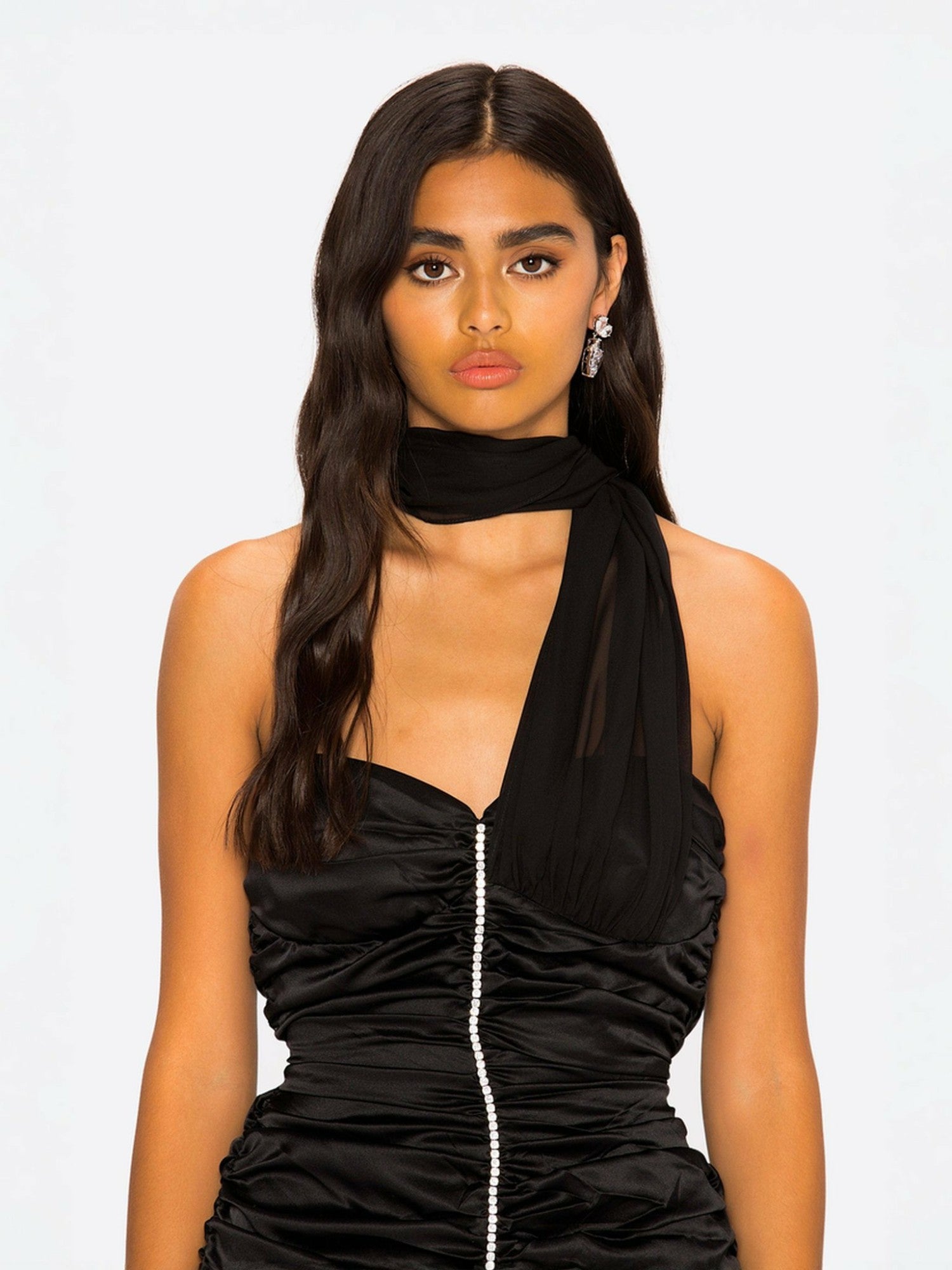 Nana Jacqueline Celine Dress: Black Mini Dress for Cocktail Party Black