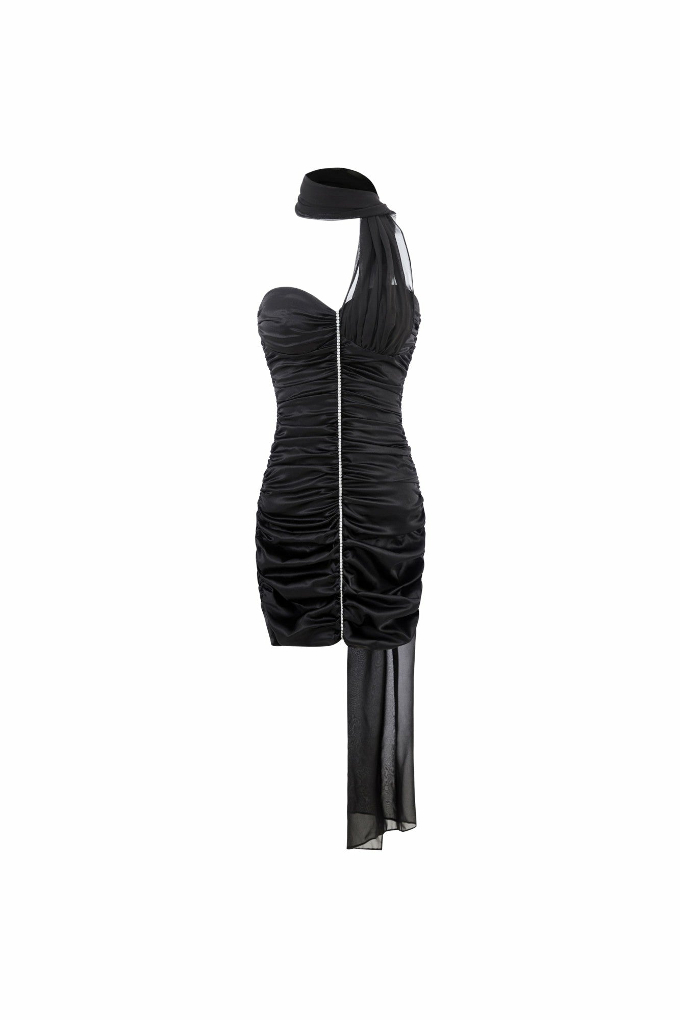 Nana Jacqueline Celine Dress: Black Mini Dress for Cocktail Party Black