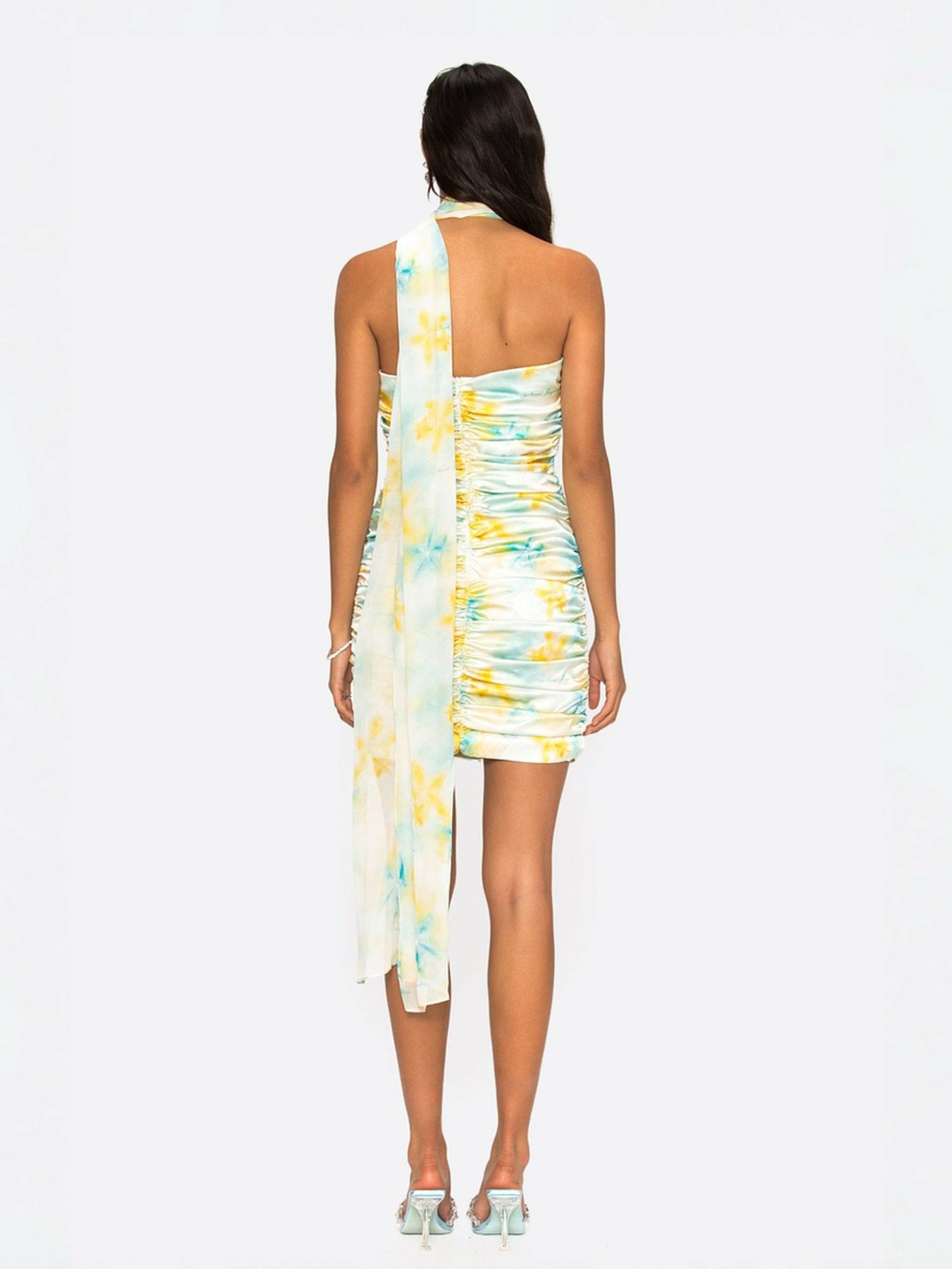 Nana Jacqueline Celine Dress: Green Mini Dress for Birthday Celebration Green