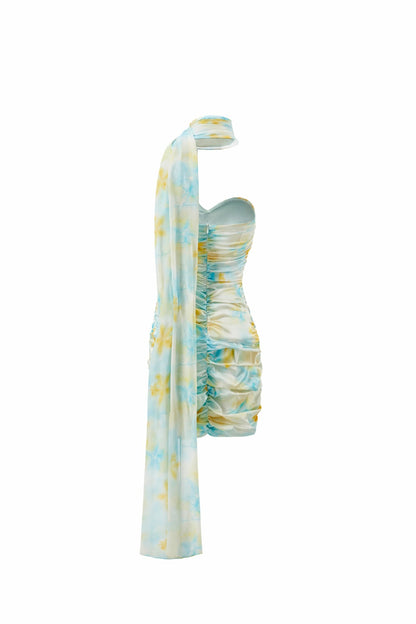 Nana Jacqueline Celine Dress: Green Mini Dress for Birthday Celebration Green