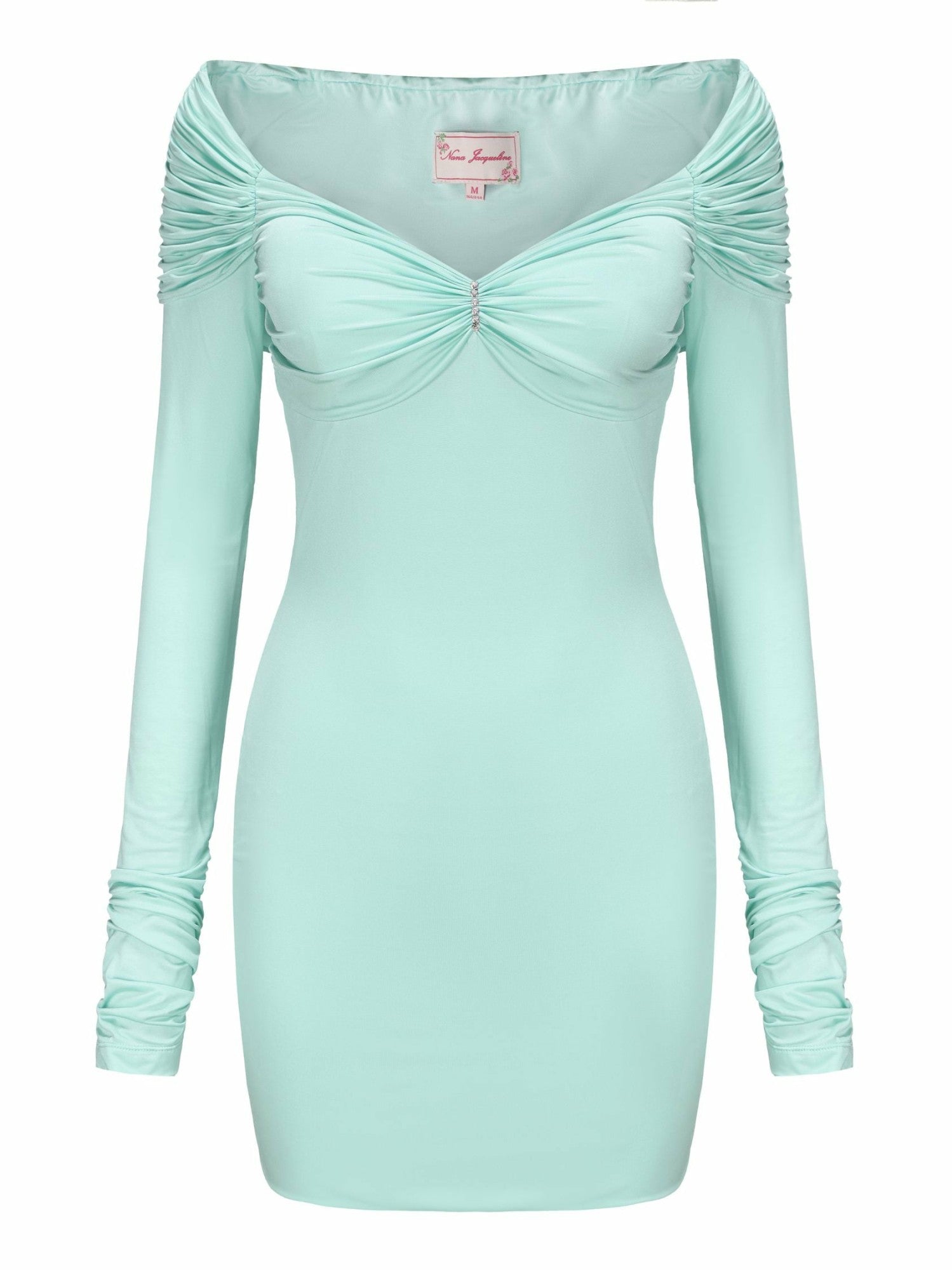 Nana Jacqueline Olivia Dress: Mint Mini Dress for Birthday Celebration Mint
