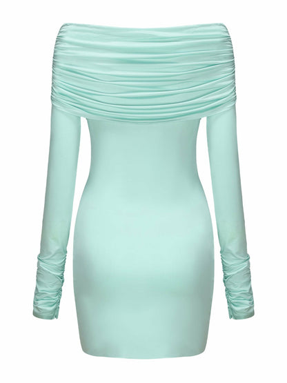 Nana Jacqueline Olivia Dress: Mint Mini Dress for Birthday Celebration Mint