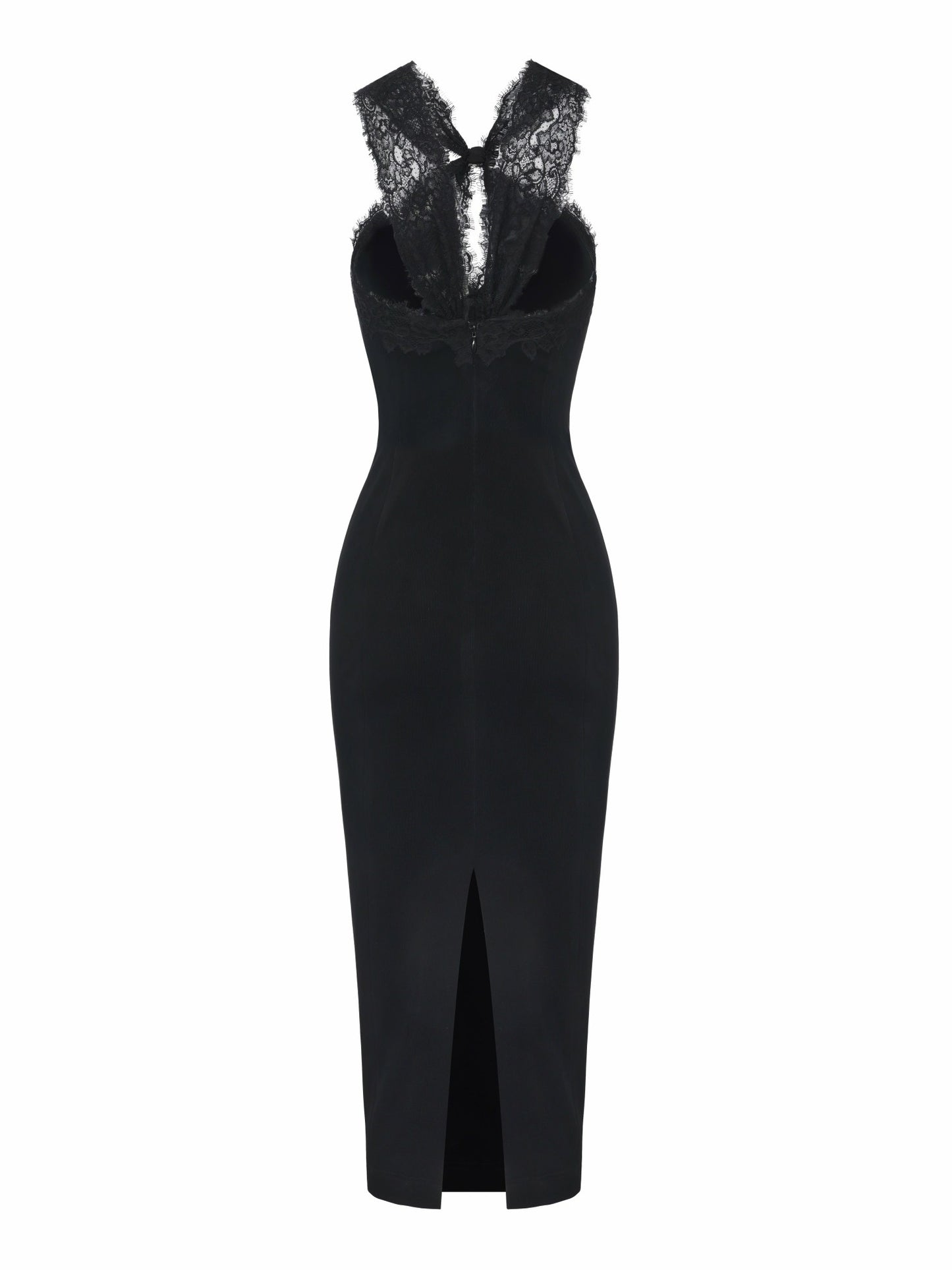 Nana Jacqueline Alexandra Cutout Lace Black Dress Black