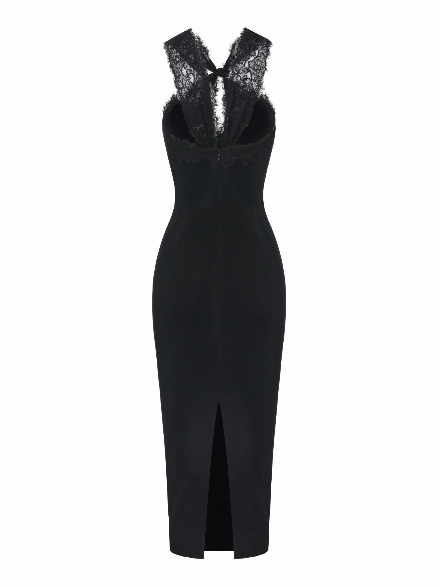 Nana Jacqueline Alexandra Cutout Lace Black Dress Black