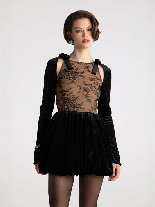 Nana Jacqueline Brigette Jumpsuit: Black Jumpsuit for Cocktail Party Black