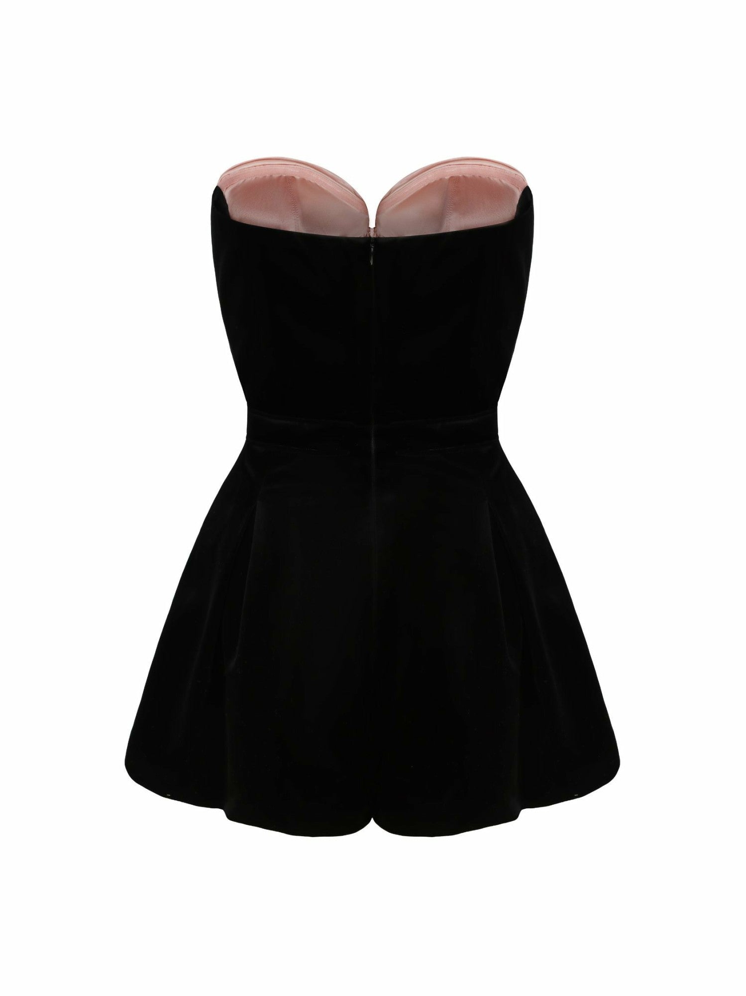 Nana Jacqueline Amanda Velvet Jumpsuit: Pink Jumpsuit for Cocktail Party Pink