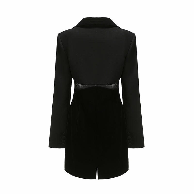 Nana Jacqueline Jocelyn Dress: Black Mini Dress for Cocktail Party Black