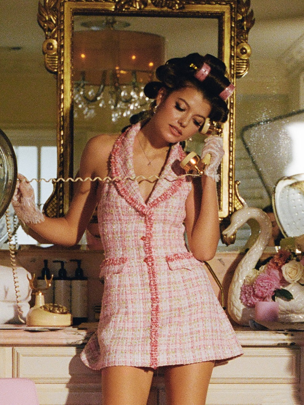 Nana Jacqueline Bianca: Pink Mini Dress for Bridal Shower Pink