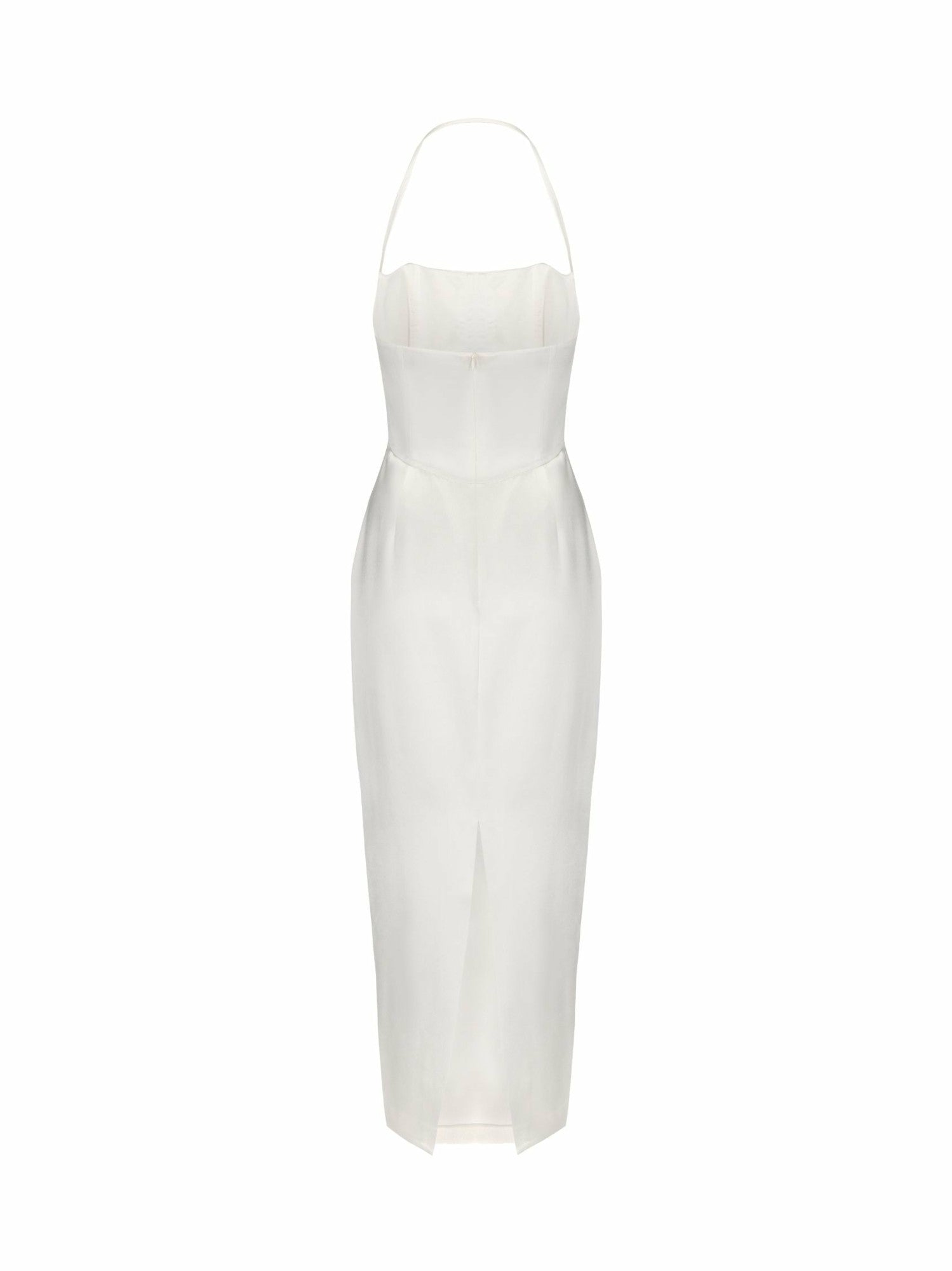 Nana Jacqueline Serena Dress: White Midi Dress for Rehearsal Dinner White