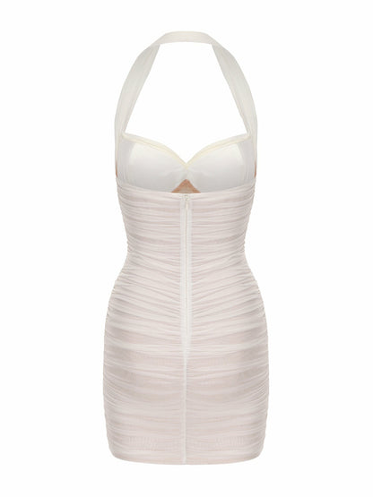 Nana Jacqueline Valentina Dress: White Mini Dress for Bridal Shower White