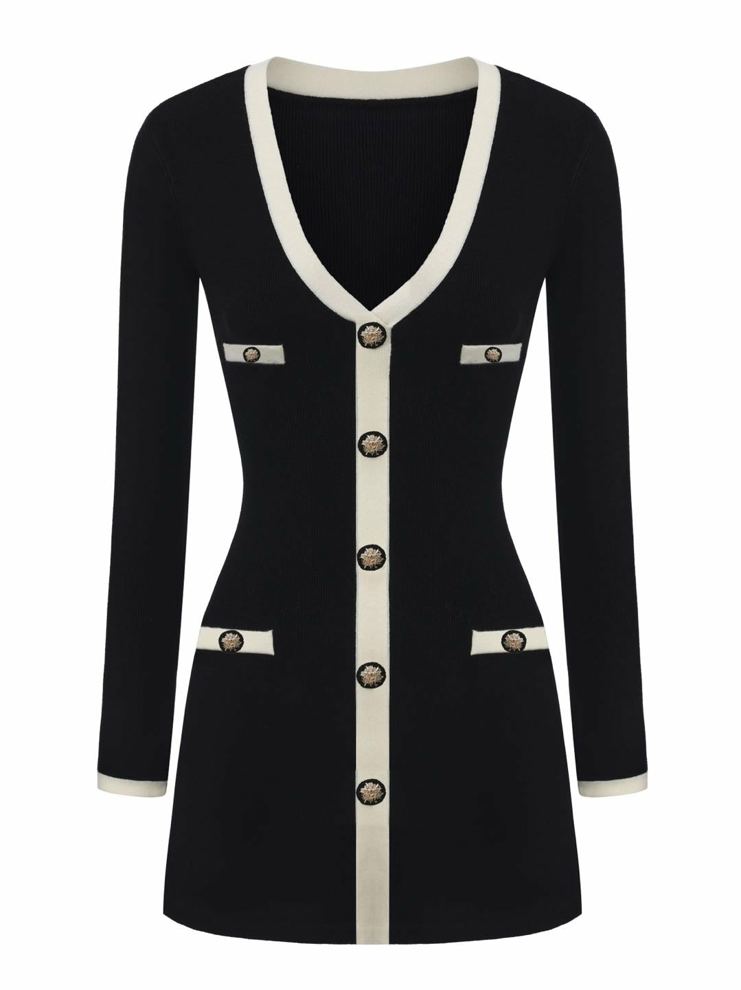 Nana Jacqueline Yvette Dress: Black Mini Dress for Date Night Black