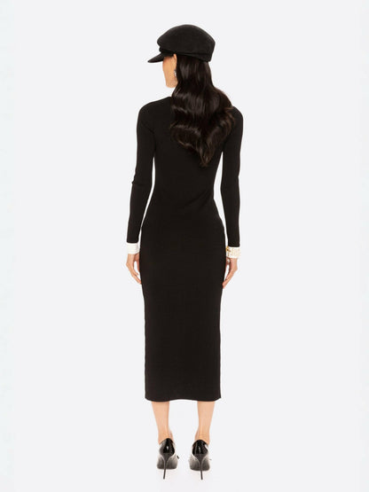 Nana Jacqueline Colette Knit Maxi Dress: Black Maxi Dress for Cocktail Party Black