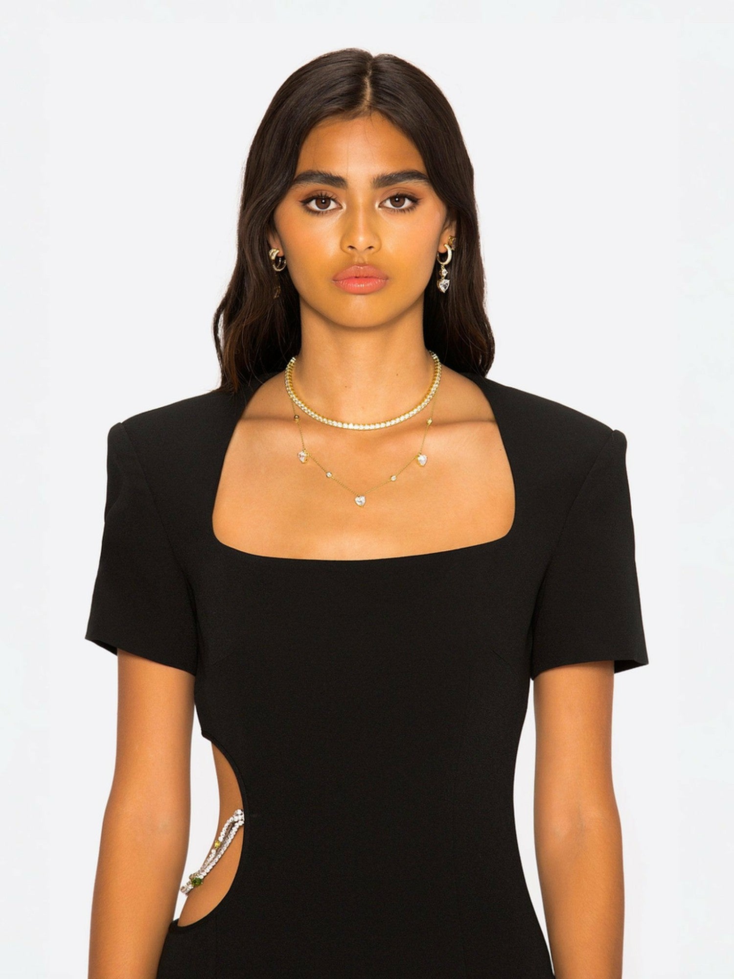 Nana Jacqueline Zoe Dress: Black Maxi Dress for Cocktail Party Black