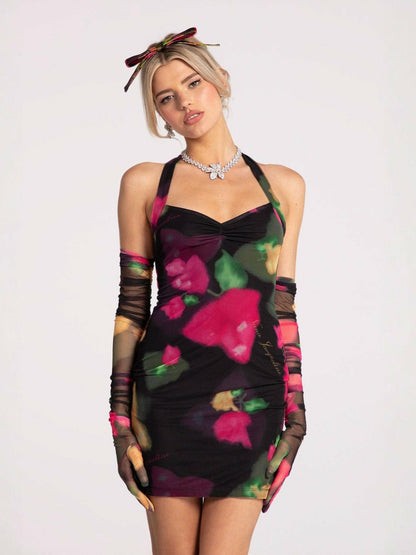 Nana Jacqueline Jonna Dress: Floral Mini Dress for Birthday Celebration Floral