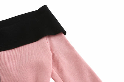 Nana Jacqueline Annie Knit Dress: Pink Midi Dress for Brunch Pink