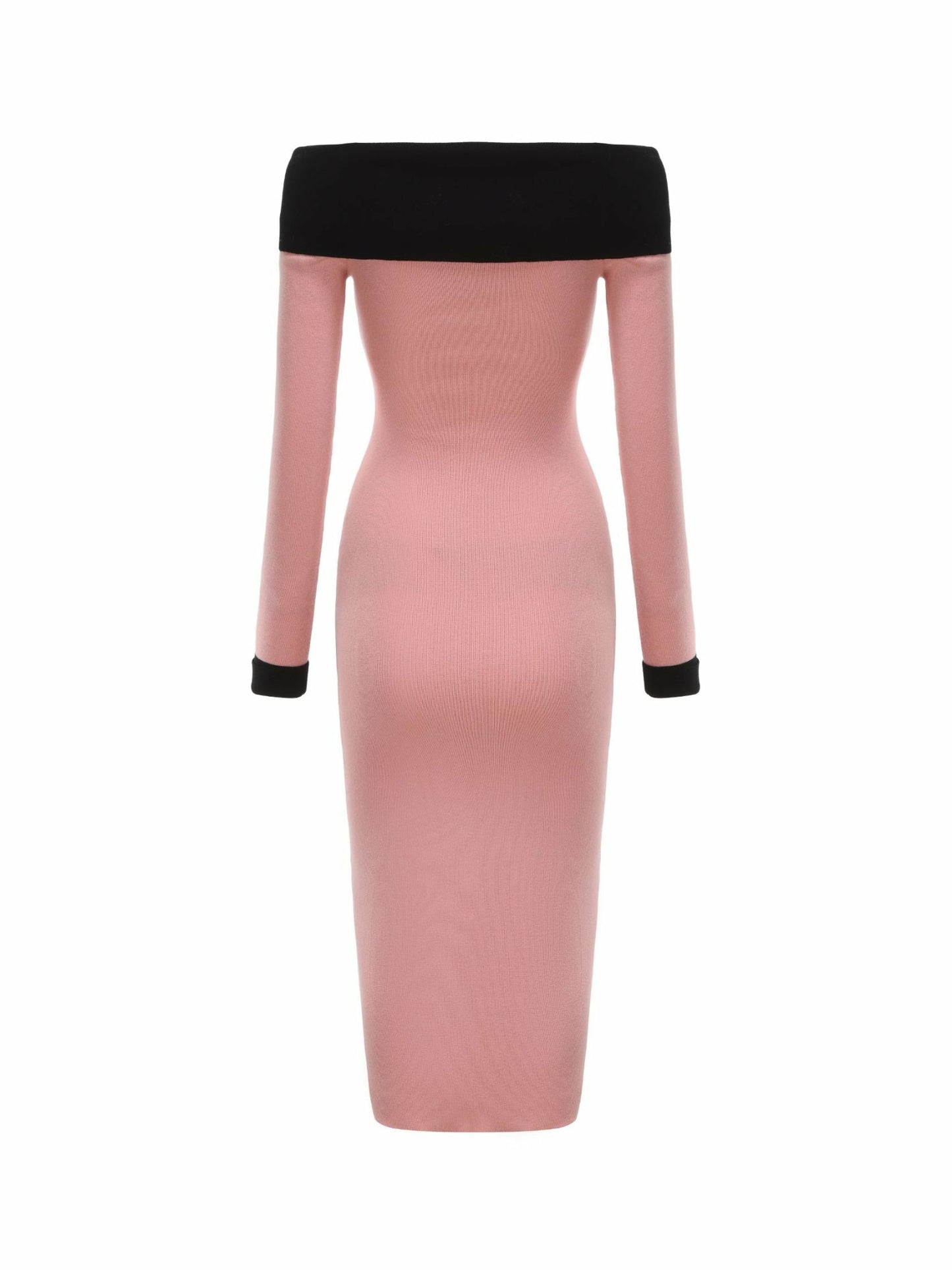 Nana Jacqueline Annie Knit Dress: Pink Midi Dress for Brunch Pink