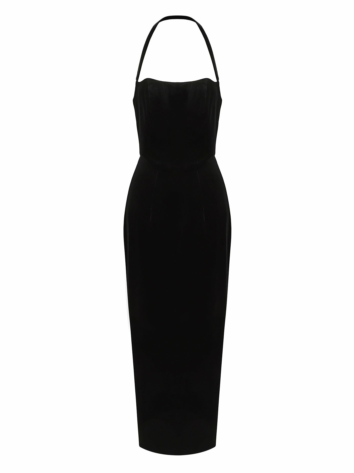 Nana Jacqueline Serena Dress: Black Midi Dress for Cocktail Party Black