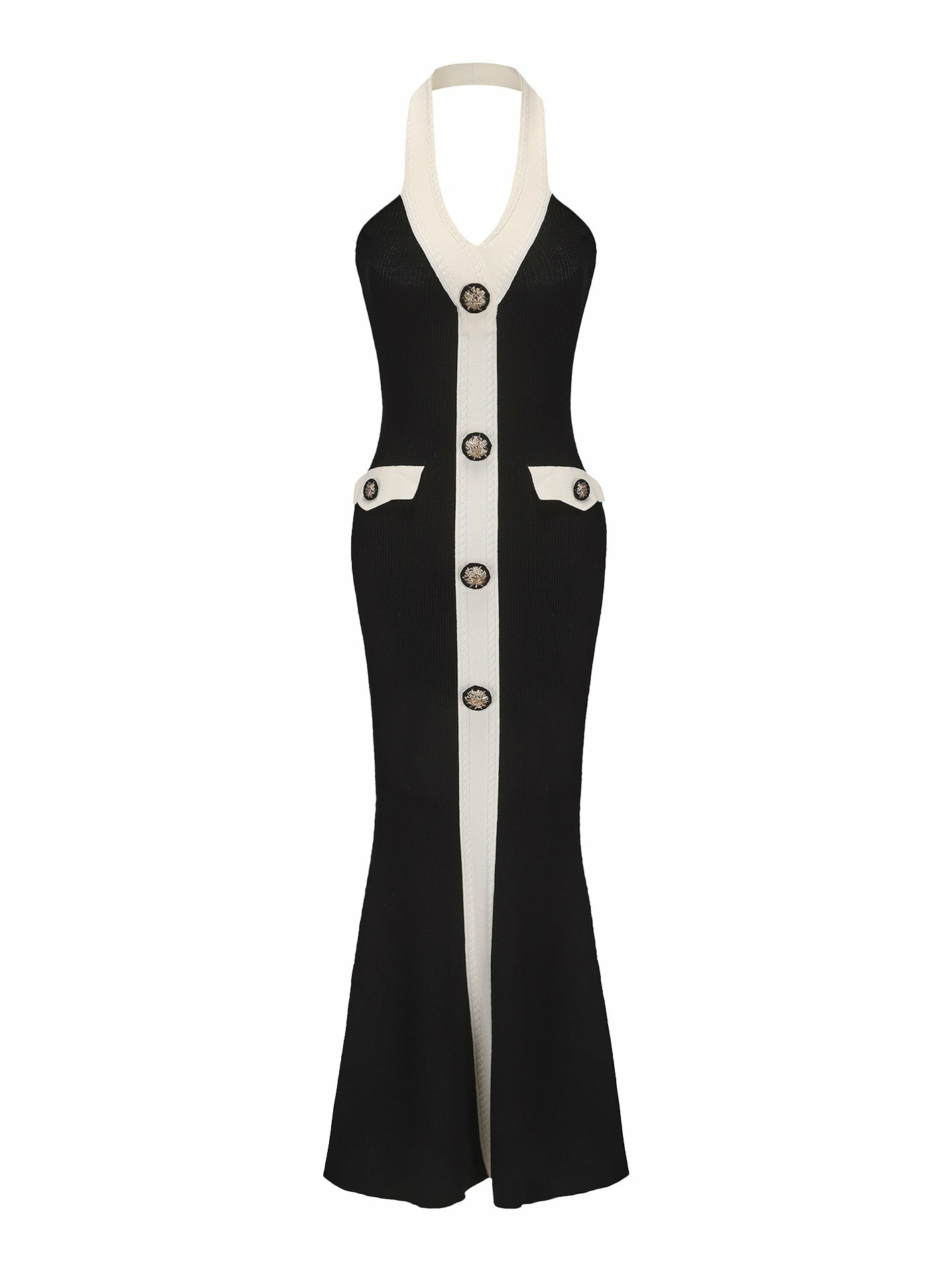 Nana Jacqueline Regina Knit Dress: Black Maxi Dress for Cocktail Party Black