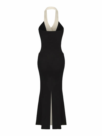 Nana Jacqueline Regina Knit Dress: Black Maxi Dress for Cocktail Party Black
