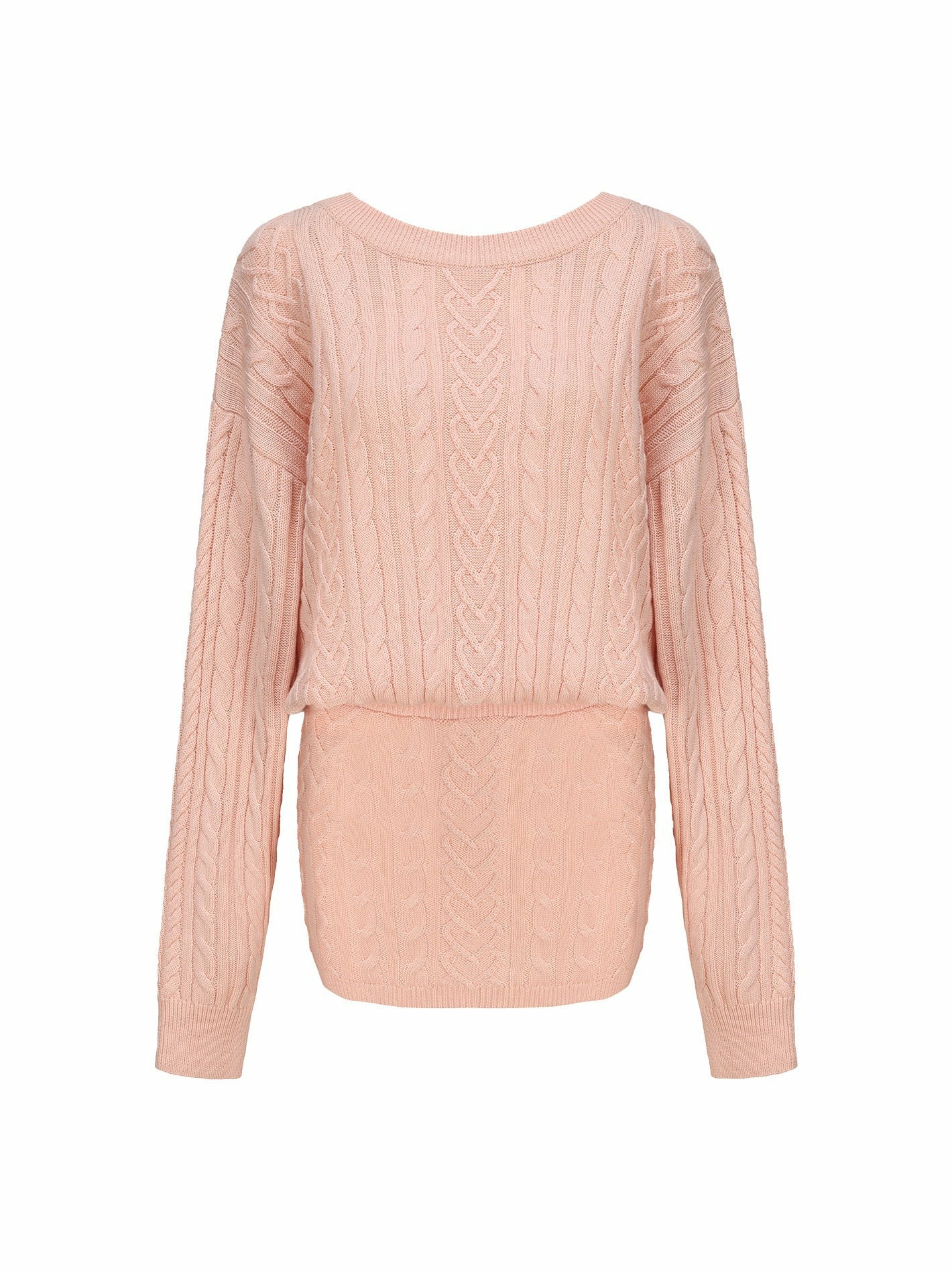 Nana Jacqueline Kendall Knit Dress: Peach Knit Dress for Brunch Peach