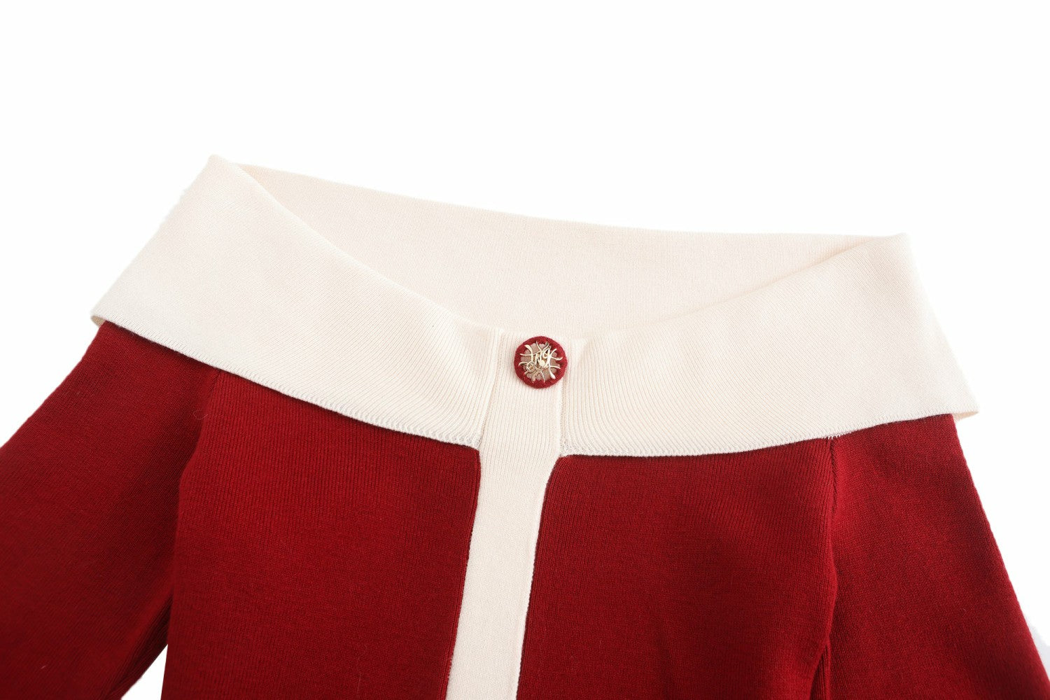 Nana Jacqueline Annie Knit Dress: Red Midi Dress for Date Night Red