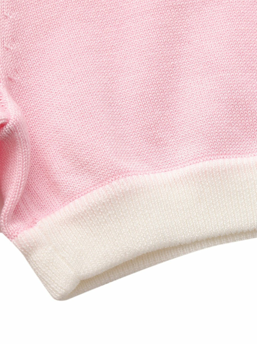 Nana Jacqueline Pink Fold-Over Waist Knit Shorts Pink