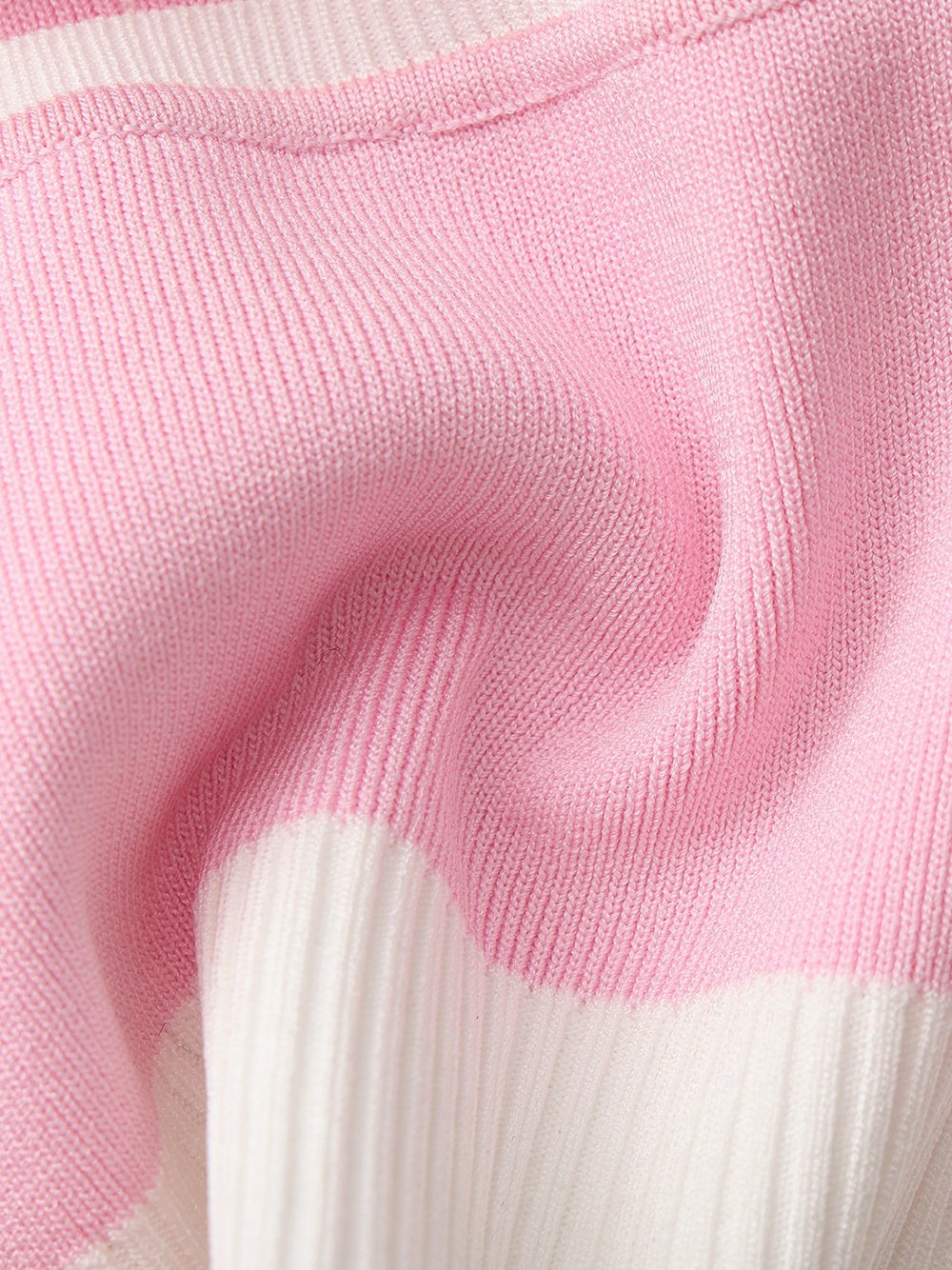 Nana Jacqueline Pink Contrast Halter Knit Top Pink
