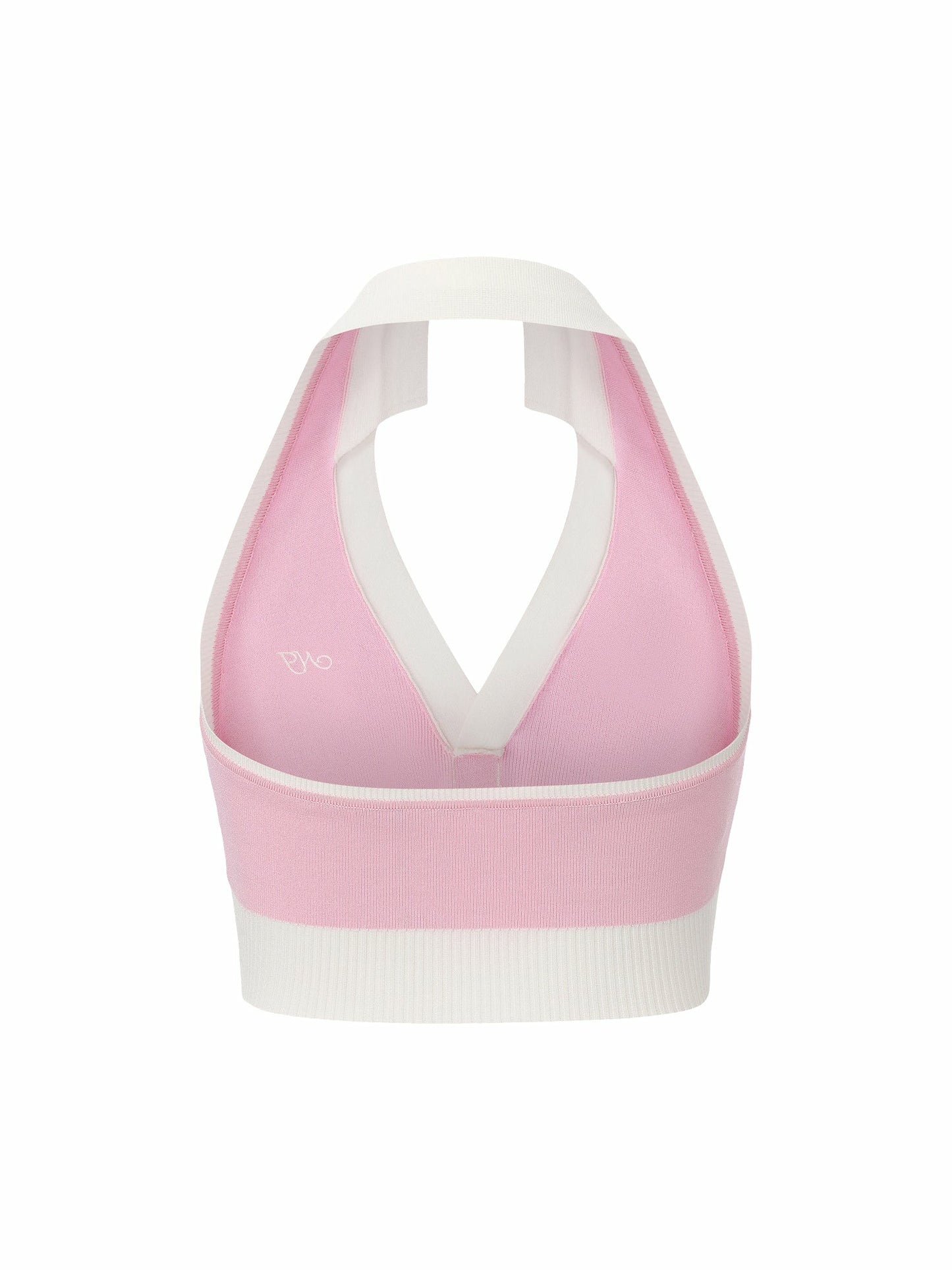 Nana Jacqueline Pink Contrast Halter Knit Top Pink