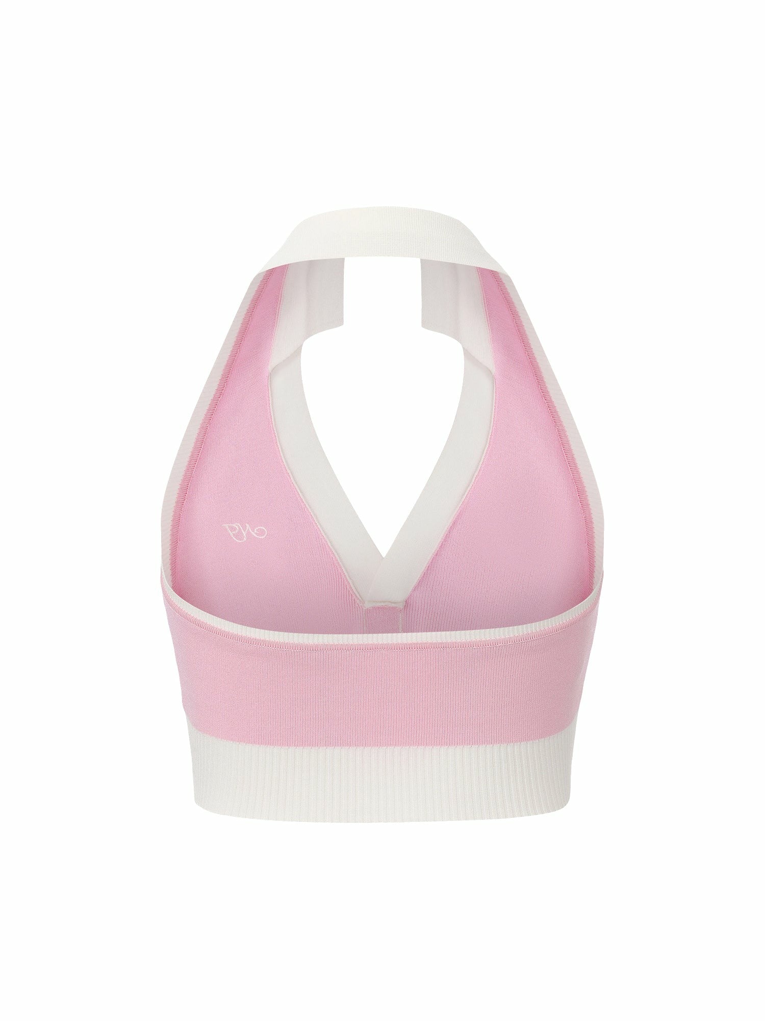 Nana Jacqueline Pink Contrast Halter Knit Top Pink